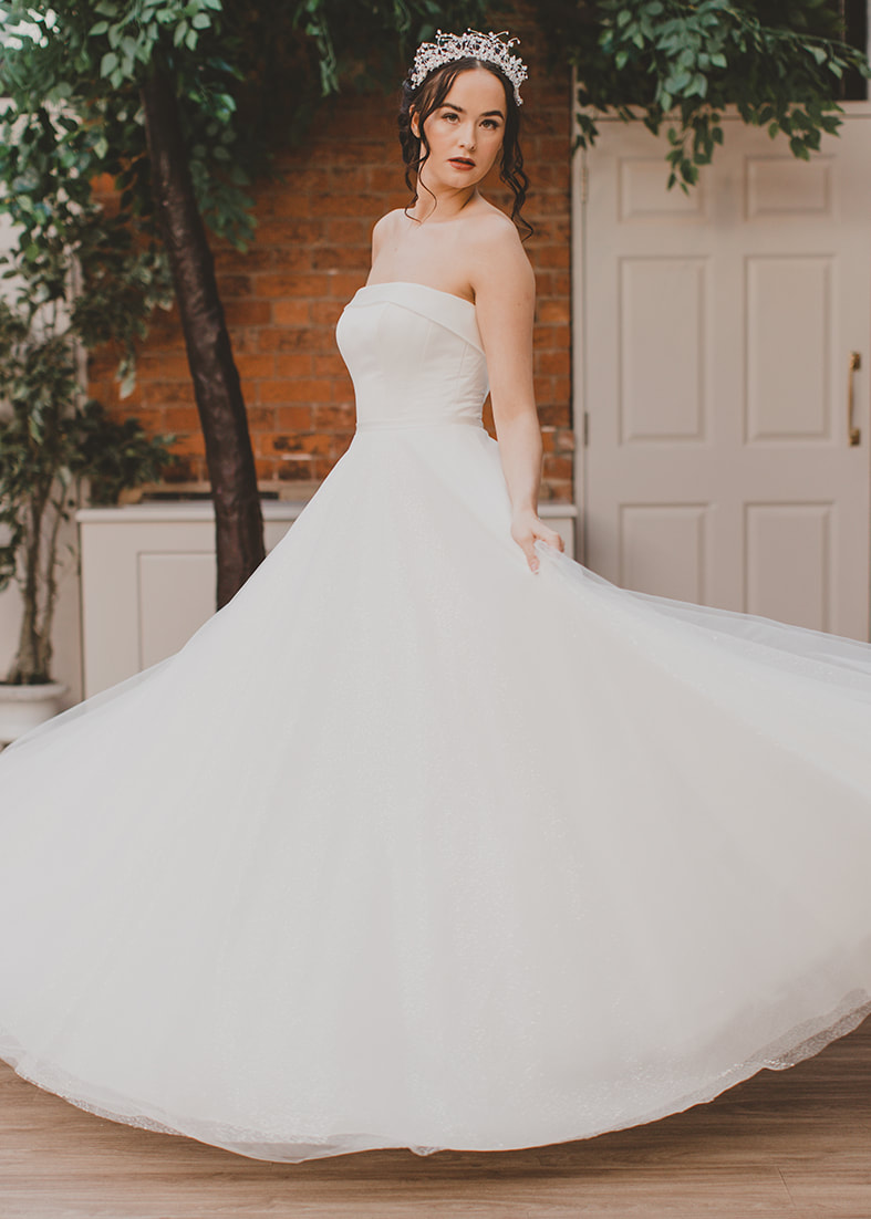 Fairytale - strapless ballgown wedding dress with a full skirt